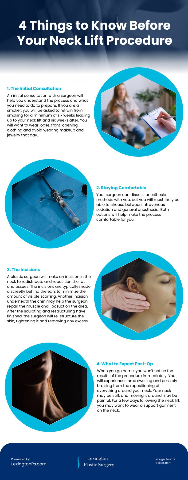 4 Things to Know Before Your Neck Lift Procedure Infographic